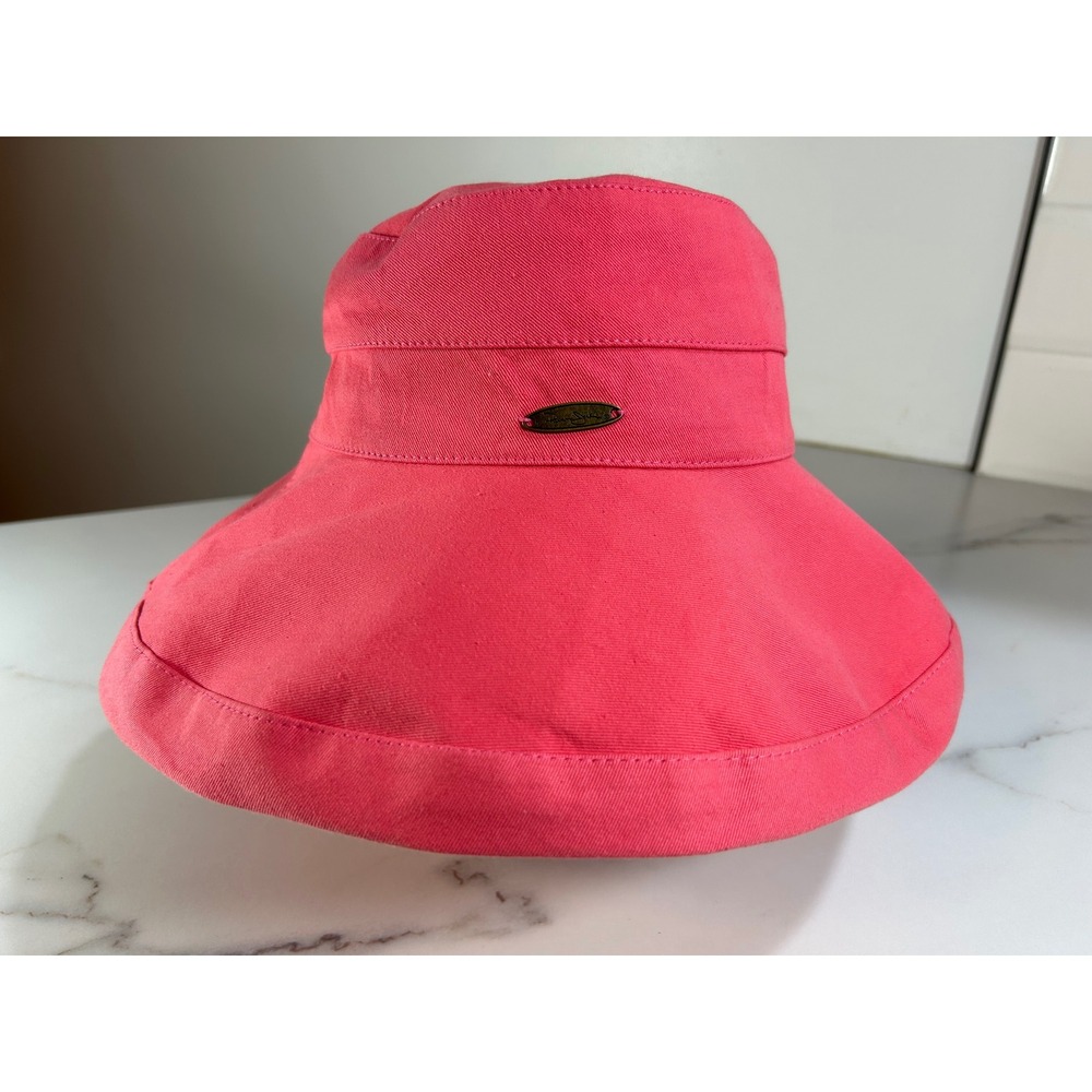 Women's Pink Wide-Brim Sun Hat